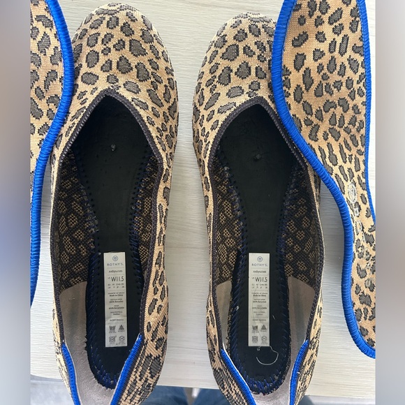 Rothy’s leopard cheetah print flats size 11.5 - Very Good Condition - Picture 4 of 6
